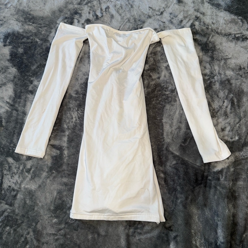 White off the shoulder dress